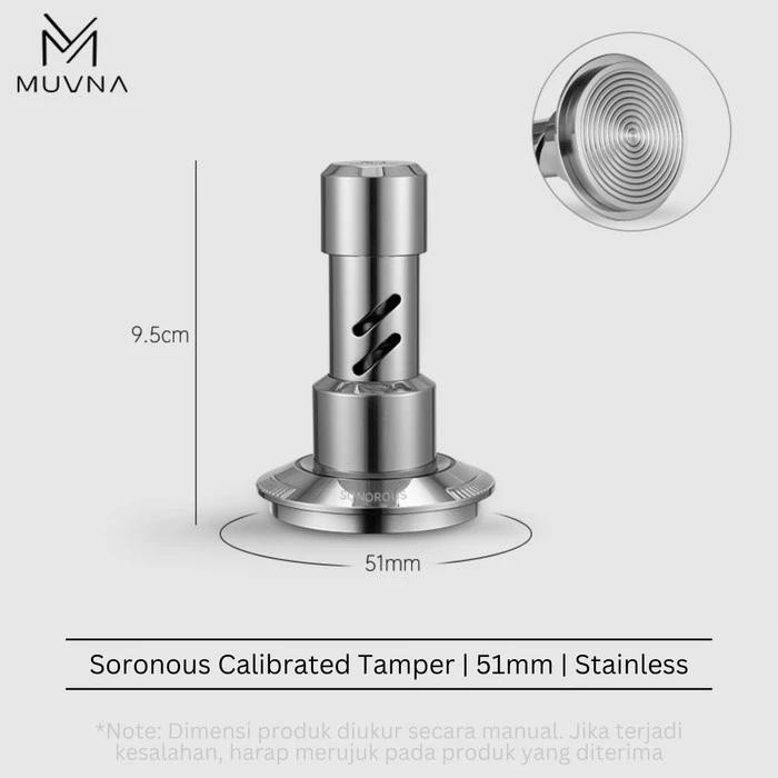 تمپر قهوه فنری تمام استیل ساناروس – 51mm